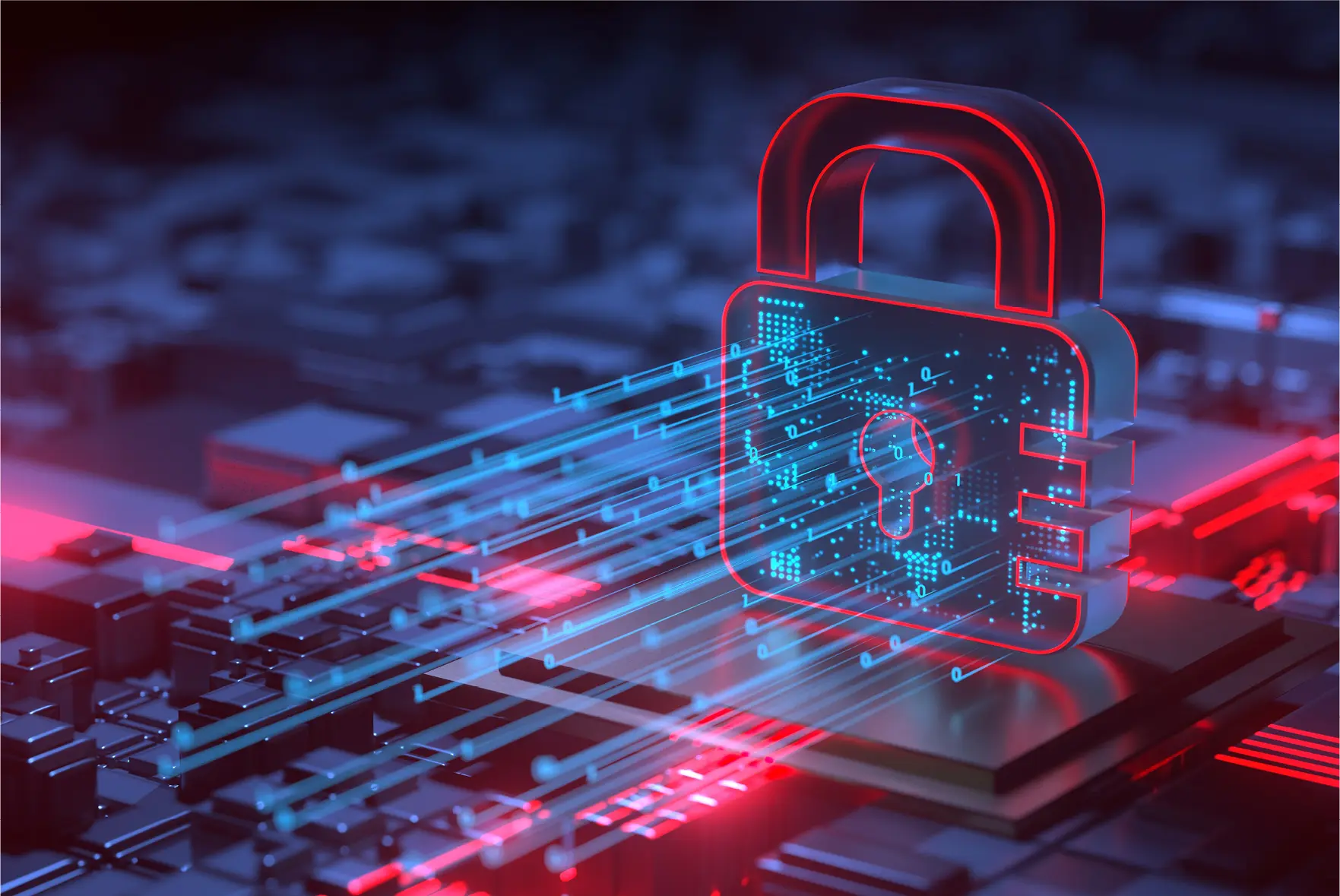 Lock over digital data flow